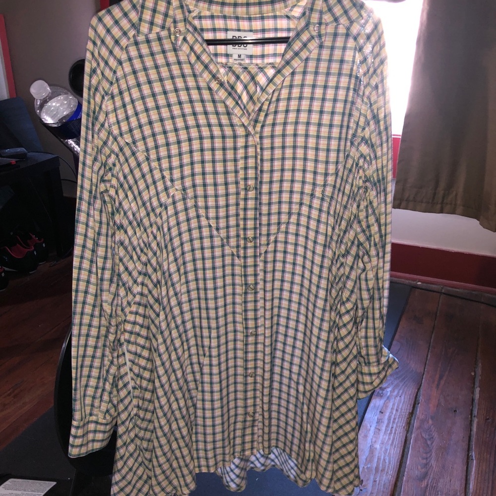 Urban Outfitters: Amika Long Sleeve Shirt Dress